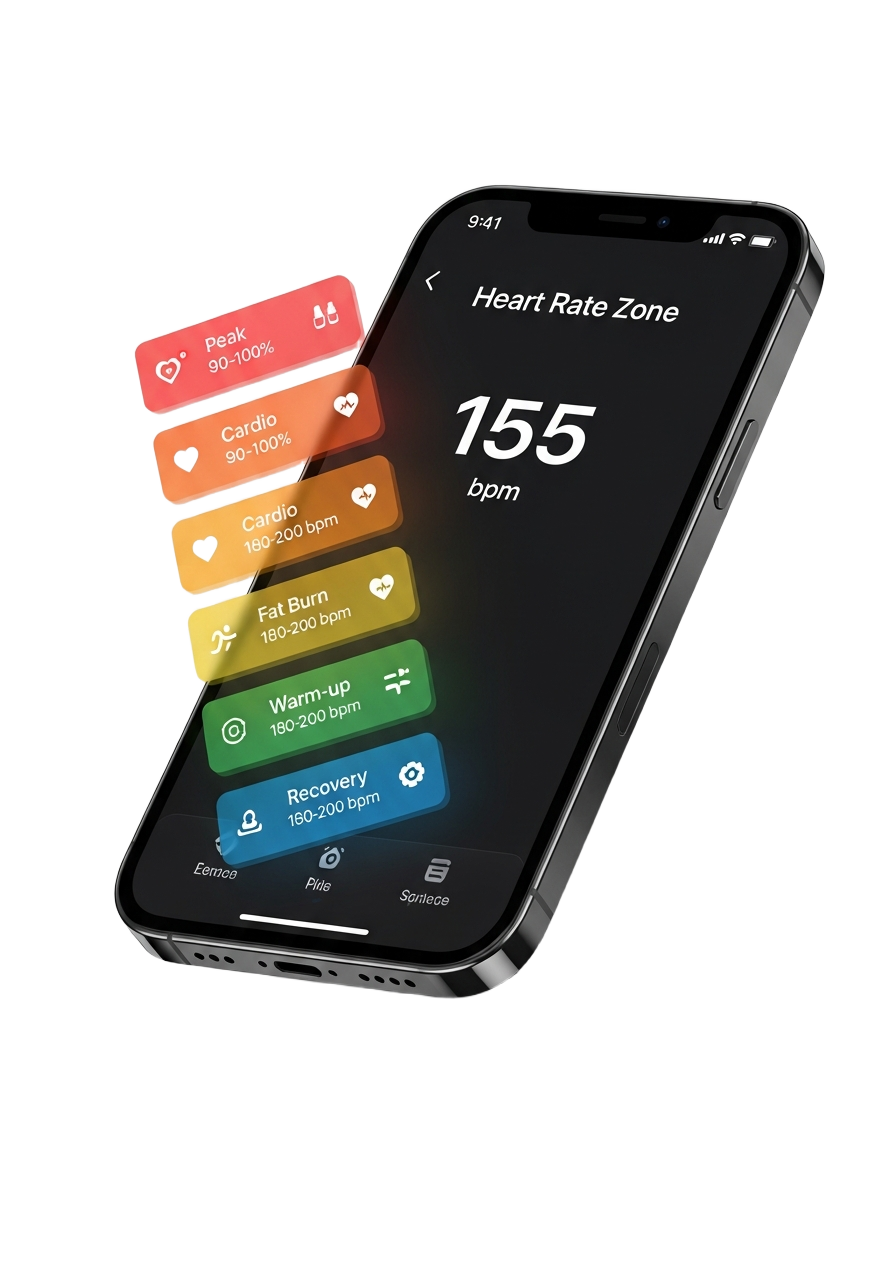 ZoneSteady app on iPhone